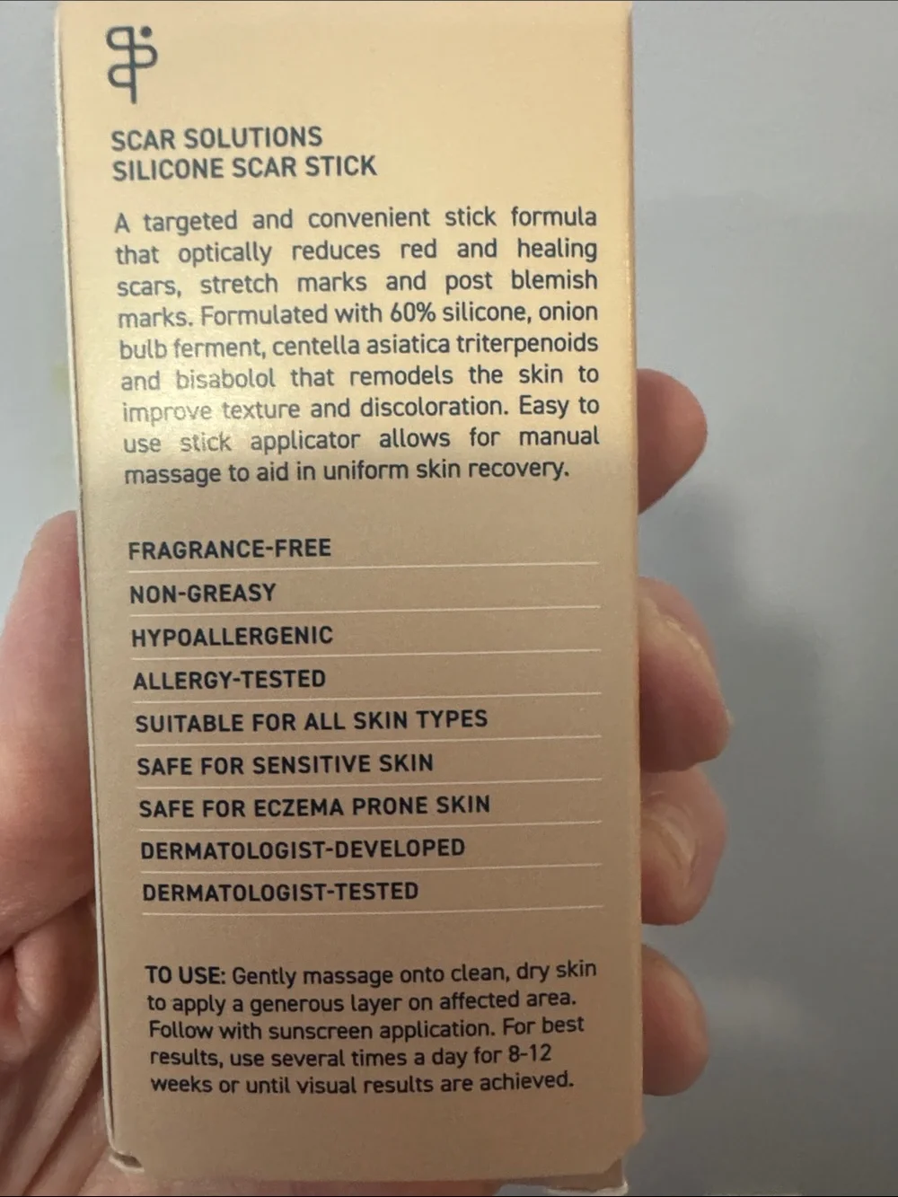 Prequel Skin Scar Solutions 60% Silicone Scar Stick.